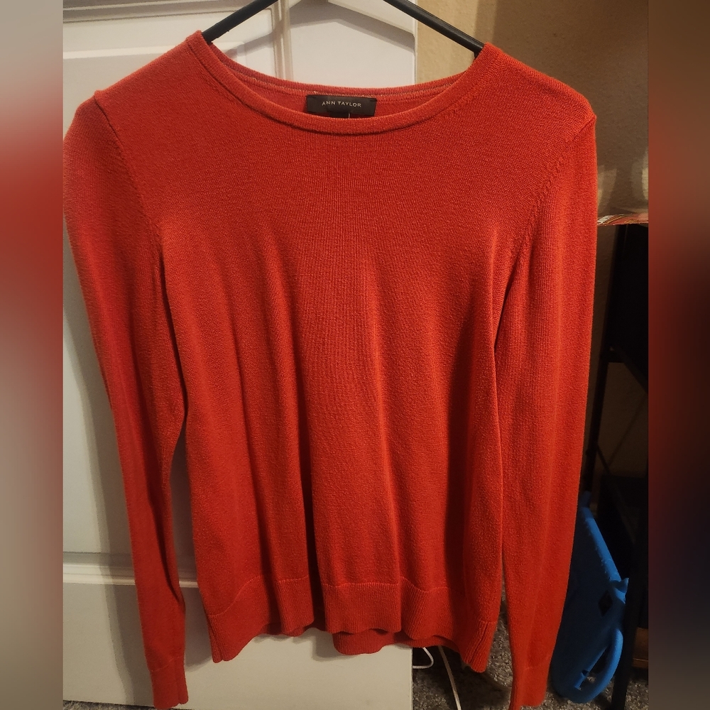 Ann Talor S Women's Red/Orange Sweater